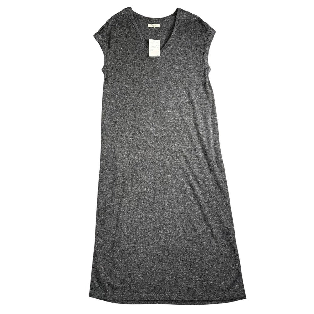 Madewell NWT Nordstrom Rack Horizon Midi Dress Heather Black Size Medium